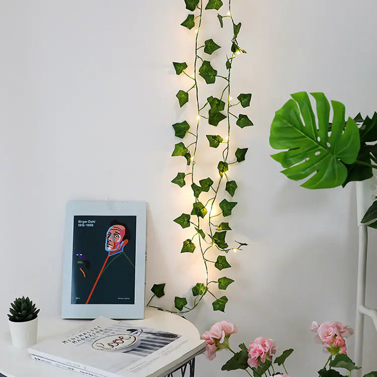 Maple Leaf Rattan Decorative String Lights